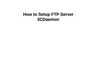 Tutorial on how to upgrade and configure SUs with FTP Server.ppt