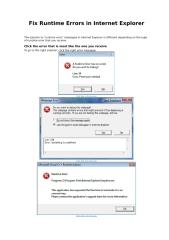 Fix Runtime Errors in Internet Explorer.doc