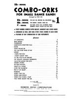 Combo Orks Book No 1 Eb instruments Dance Band Alto, Baritone Sax.pdf